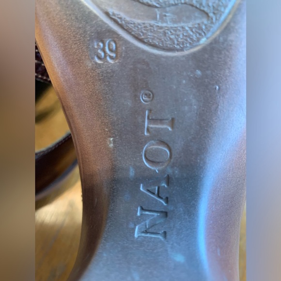 NAOT Pleasure Mary Jane Leather Heels Bow Strap Size 8 - Picture 7 of 9